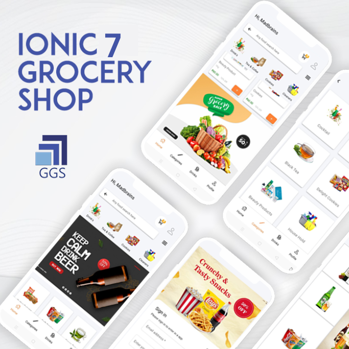 Grocery Shop Ionic 7 Template