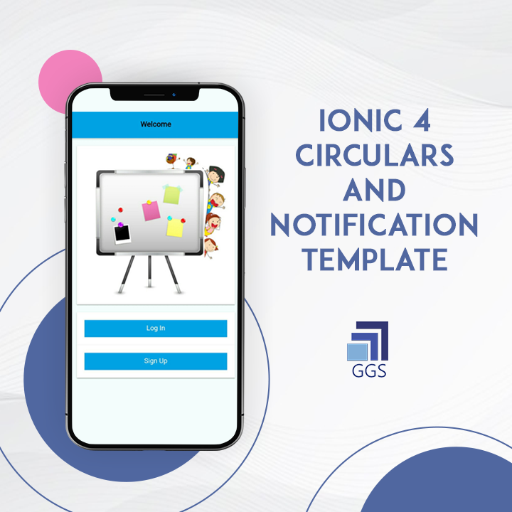 Ionic 4 Circulars and Notification Template