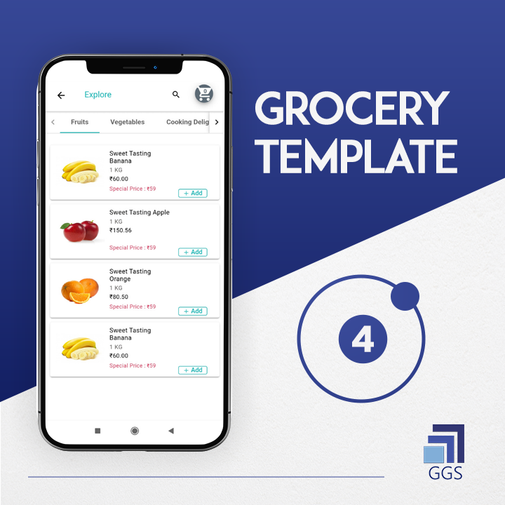 Ionic 4 Grocery Template