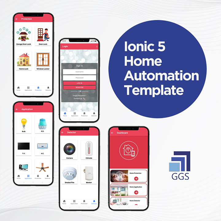 Ionic 5 Home Automation Template